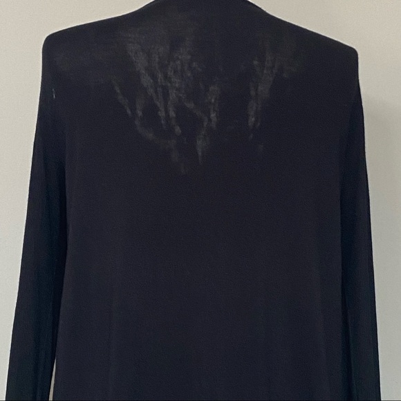 Lola & Sophie Long Sleeve Zipper V-neck Blouse Top, size Medium - Picture 8 of 12